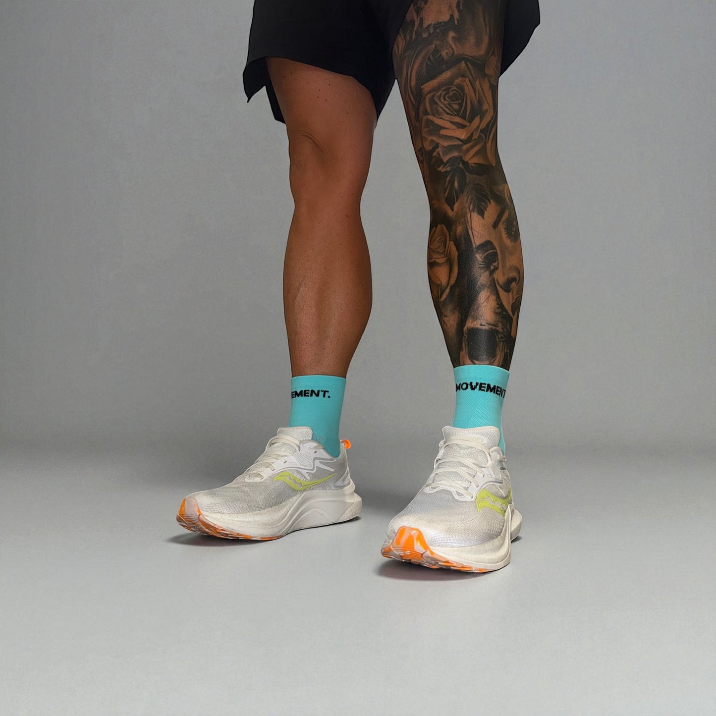 Tiffany Blue Running Socks
