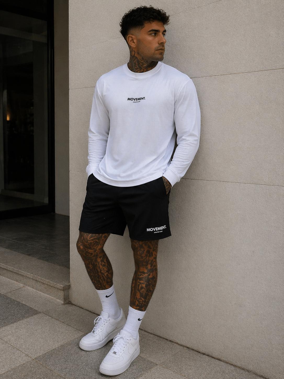Mesh long sleeve running tee